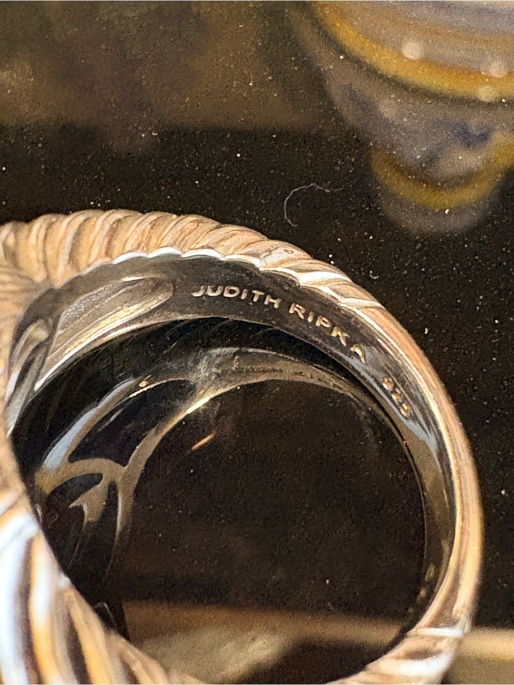Judith Ripka 925 Sterling Silver CZ Pavé Heart Ring Size 7 10g - Picture 5 of 6